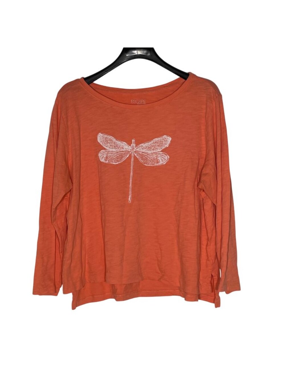 Escape by Habitat Dragonfly Slub Cotton Boxy Top Sz XXL Garden Outdoor